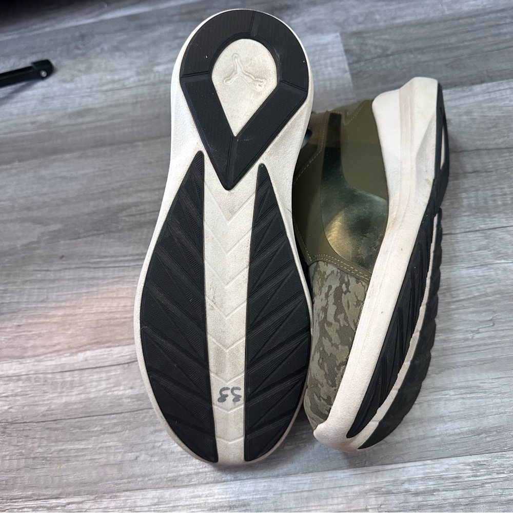 Puma Green Camouflage High-Top Sneakers - Picture 5 of 6